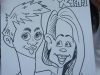 Caricature of Ryan and Rachel, Fun Events, Ontario, Canada
