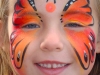 Fall Coloured Butterfly Canadian Face Painting Event