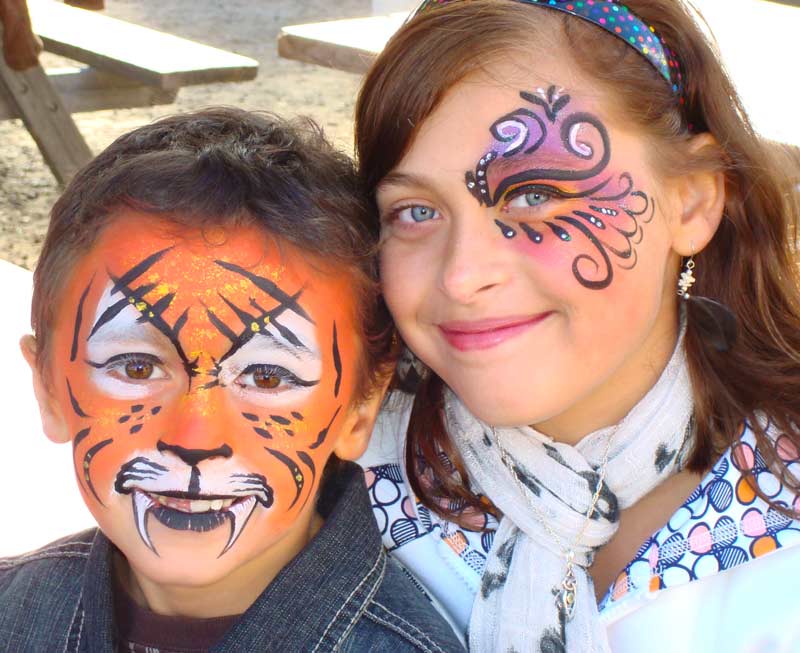 Brother and Sister Community Face Painting Entertainment
