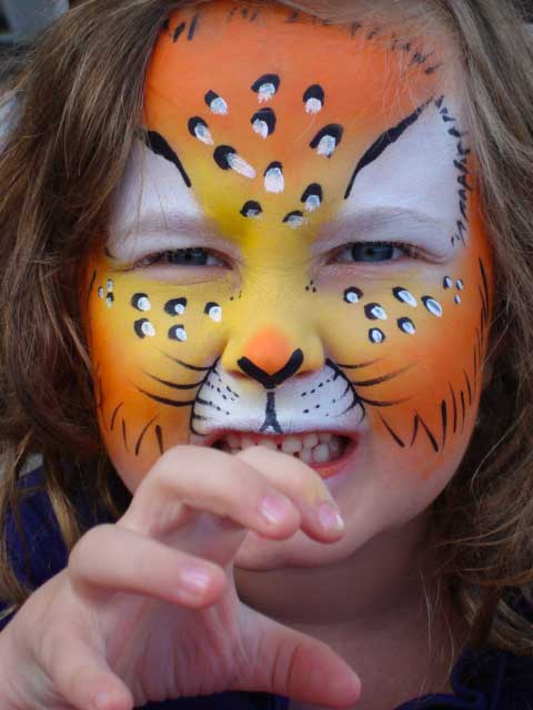 Face Painting Tiger Toronto Ontario Community Event